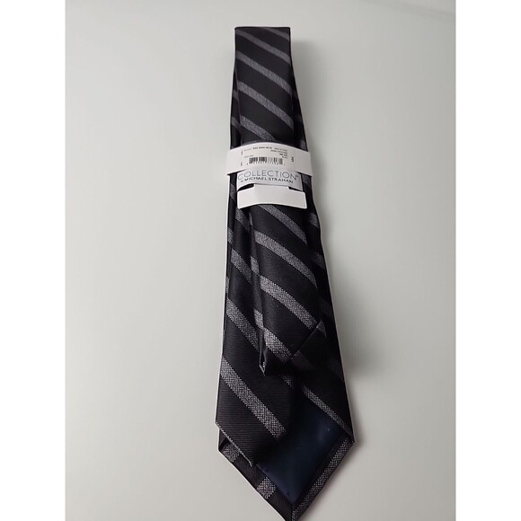 Michael Strahan Collection Men's Neck Tie Black Stripe - NEW MSRP $34 - Picture 4 of 6